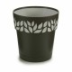 Саксия за самостоятелно поливане Stefanplast Cloe Антрацит Пластмаса 15 x 15 x 15 cm (12 броя)