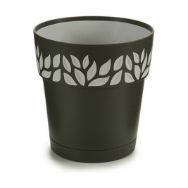 Саксия за самостоятелно поливане Stefanplast Cloe Антрацит Пластмаса 15 x 15 x 15 cm (12 броя)
