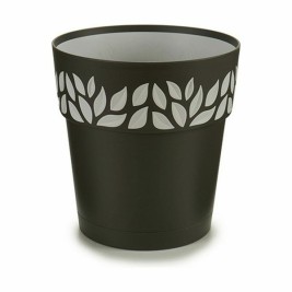 Саксия за самостоятелно поливане Stefanplast Cloe Антрацит Пластмаса 19 x 19 x 19 cm (12 броя)
