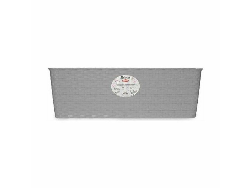 Саксия Stefanplast Сив Пластмаса 18 x 16 x 49 cm (12 броя) Саксия Stefanplast Сив Пластмаса 18 x 16 x 49 cm (12 броя)