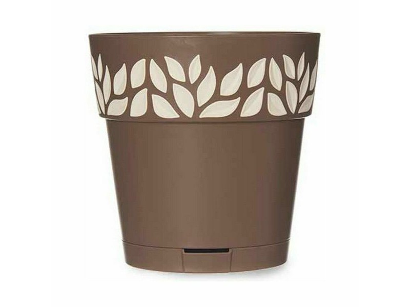 Саксия за самостоятелно поливане Stefanplast Cloe Кафяв Пластмаса 15 x 15 x 15 cm (12 броя)