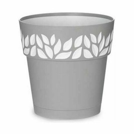 Саксия за самостоятелно поливане Stefanplast Cloe Сив Пластмаса 19 x 19 x 19 cm (12 броя)