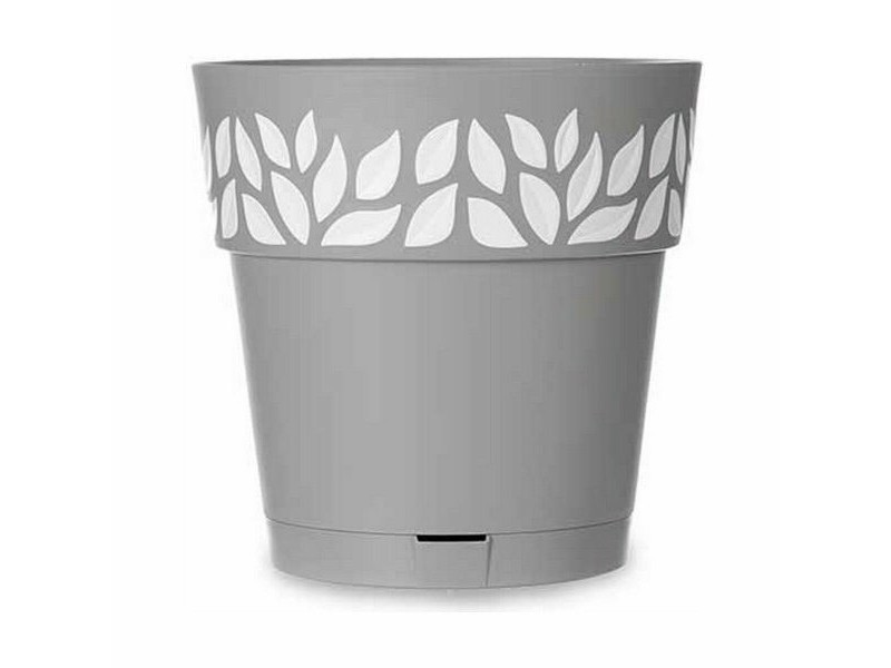 Саксия за самостоятелно поливане Stefanplast Cloe Сив Пластмаса 25 x 25 x 25 cm (6 броя)