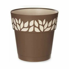 Саксия за самостоятелно поливане Stefanplast Cloe Кафяв Пластмаса 25 x 25 x 25 cm (6 броя)