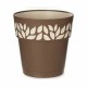 Саксия за самостоятелно поливане Stefanplast Cloe Кафяв Пластмаса 25 x 25 x 25 cm (6 броя)