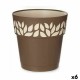 Саксия за самостоятелно поливане Stefanplast Cloe Кафяв Пластмаса 25 x 25 x 25 cm (6 броя)
