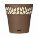 Саксия за самостоятелно поливане Stefanplast Cloe Кафяв Пластмаса 25 x 25 x 25 cm (6 броя)