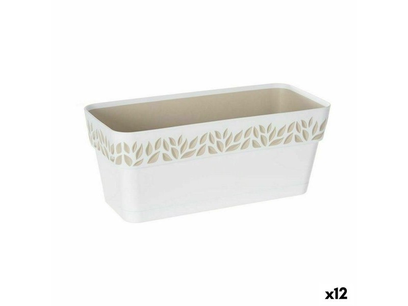 Саксия Stefanplast Cloe Бял Пластмаса 13,3 x 12,3 x 29,3 cm (12 броя)