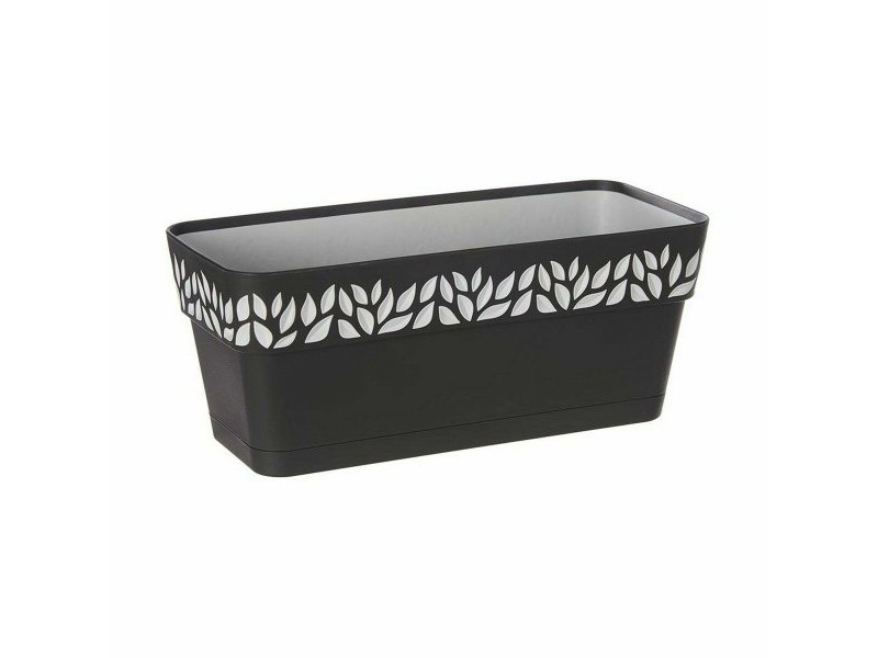 Саксия Stefanplast Cloe Антрацит Пластмаса 13,3 x 12,3 x 29,3 cm (12 броя)