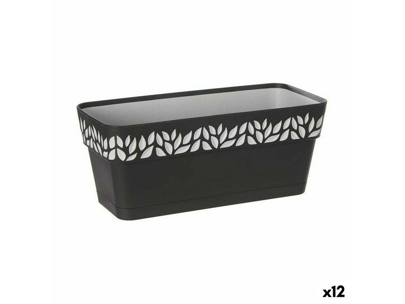 Саксия Stefanplast Cloe Антрацит Пластмаса 13,3 x 12,3 x 29,3 cm (12 броя)