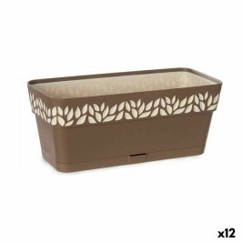 Саксия Stefanplast Cloe Кафяв Пластмаса 13,3 x 12,3 x 29,3 cm (12 броя)