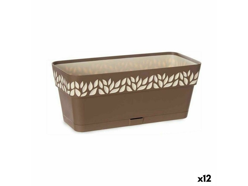 Саксия Stefanplast Cloe Кафяв Пластмаса 13,3 x 12,3 x 29,3 cm (12 броя)