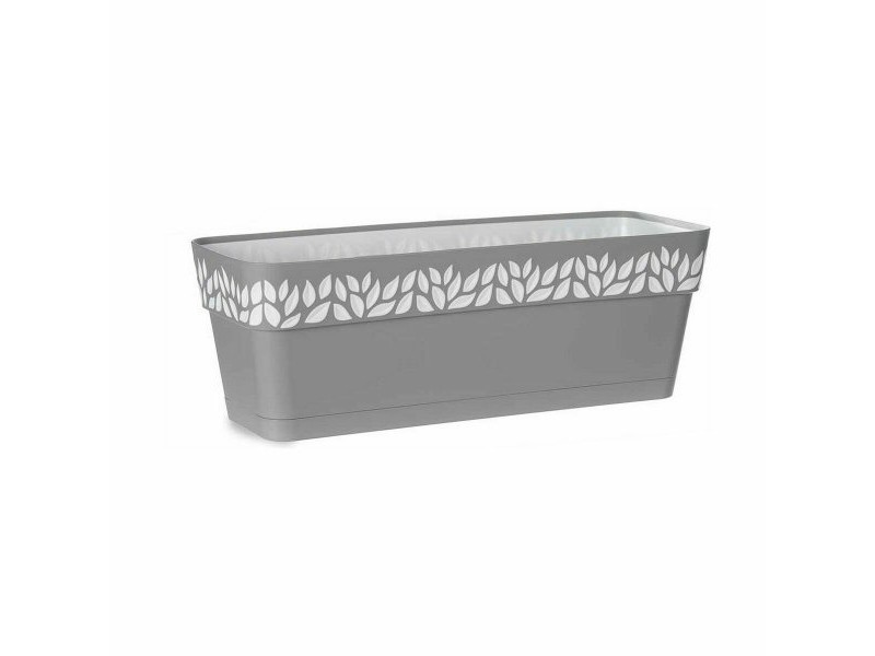 Саксия Stefanplast Cloe Сив Пластмаса 49,5 x 17 x 19 cm (12 броя)
