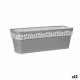 Саксия Stefanplast Cloe Сив Пластмаса 49,5 x 17 x 19 cm (12 броя)