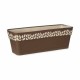 Саксия Stefanplast Cloe Кафяв Пластмаса 49,5 x 17 x 19 cm (12 броя)
