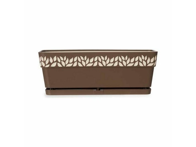 Саксия Stefanplast Cloe Кафяв Пластмаса 49,5 x 17 x 19 cm (12 броя)