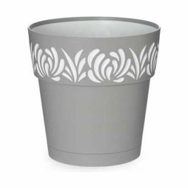 Саксия за самостоятелно поливане Stefanplast Gaia Сив Пластмаса 19 x 19 x 19 cm (12 броя)