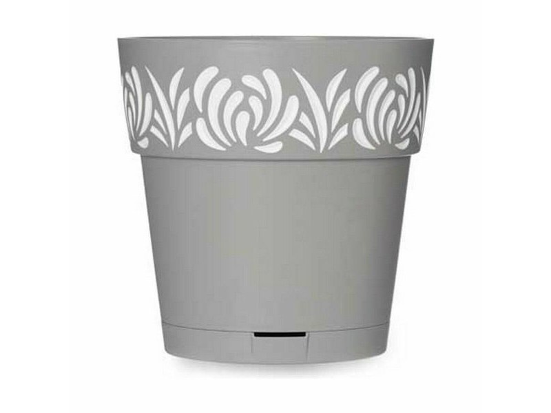 Саксия за самостоятелно поливане Stefanplast Gaia Сив Пластмаса 19 x 19 x 19 cm (12 броя)