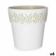 Саксия за самостоятелно поливане Stefanplast Gaia Бял Пластмаса 25 x 25 x 25 cm (6 броя)