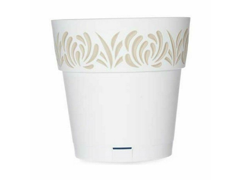 Саксия за самостоятелно поливане Stefanplast Gaia Бял Пластмаса 25 x 25 x 25 cm (6 броя)