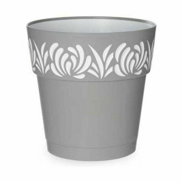 Саксия за самостоятелно поливане Stefanplast Gaia Сив Пластмаса 25 x 25 x 25 cm (6 броя)