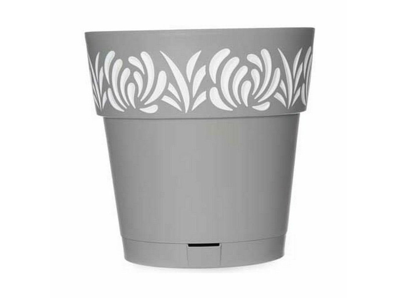Саксия за самостоятелно поливане Stefanplast Gaia Сив Пластмаса 25 x 25 x 25 cm (6 броя)