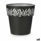 Саксия за самостоятелно поливане Stefanplast Gaia Антрацит Пластмаса 29 x 29 x 29 cm (6 броя)