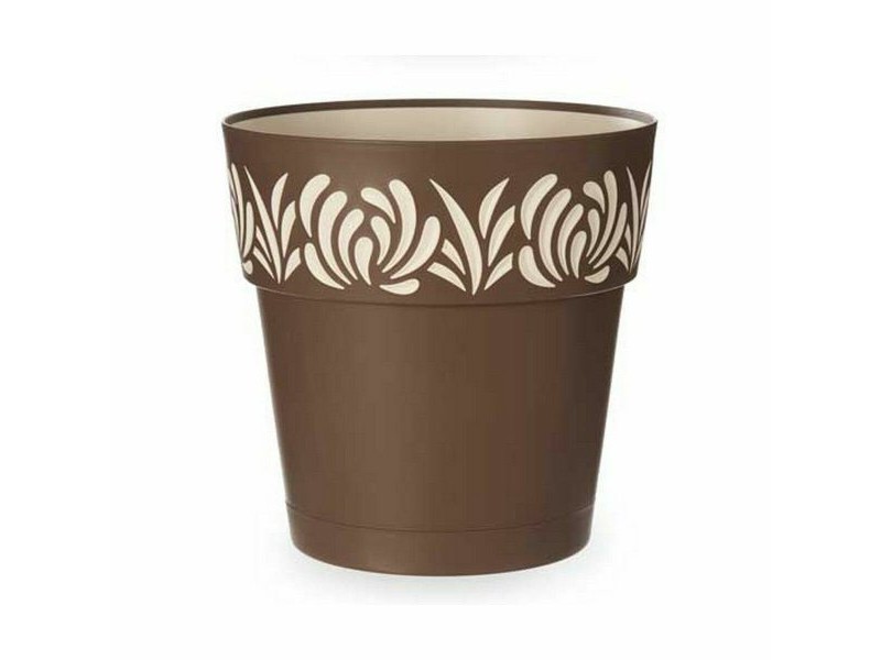 Саксия за самостоятелно поливане Stefanplast Gaia Кафяв Пластмаса 29 x 29 x 29 cm (6 броя)