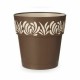 Саксия за самостоятелно поливане Stefanplast Gaia Кафяв Пластмаса 29 x 29 x 29 cm (6 броя)