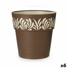 Саксия за самостоятелно поливане Stefanplast Gaia Кафяв Пластмаса 29 x 29 x 29 cm (6 броя)