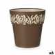 Саксия за самостоятелно поливане Stefanplast Gaia Кафяв Пластмаса 29 x 29 x 29 cm (6 броя)