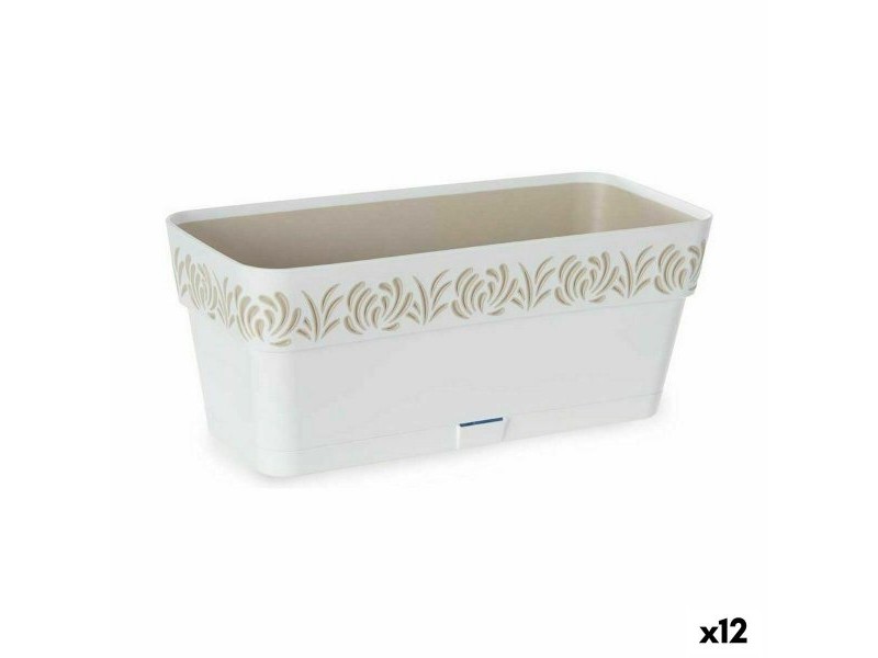 Саксия Stefanplast Gaia Бял Пластмаса 13,3 x 12,3 x 29,3 cm (12 броя)