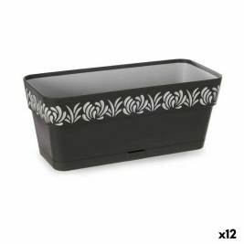 Саксия Stefanplast Gaia Антрацит Пластмаса 13,3 x 12,3 x 29,3 cm (12 броя)