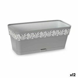 Саксия Stefanplast Gaia Сив Пластмаса 13,3 x 12,3 x 29,3 cm (12 броя)