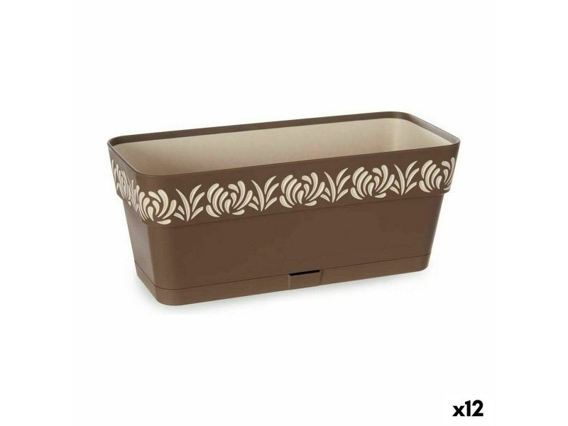 Саксия Stefanplast Gaia Кафяв Пластмаса 13,3 x 12,3 x 29,3 cm (12 броя)