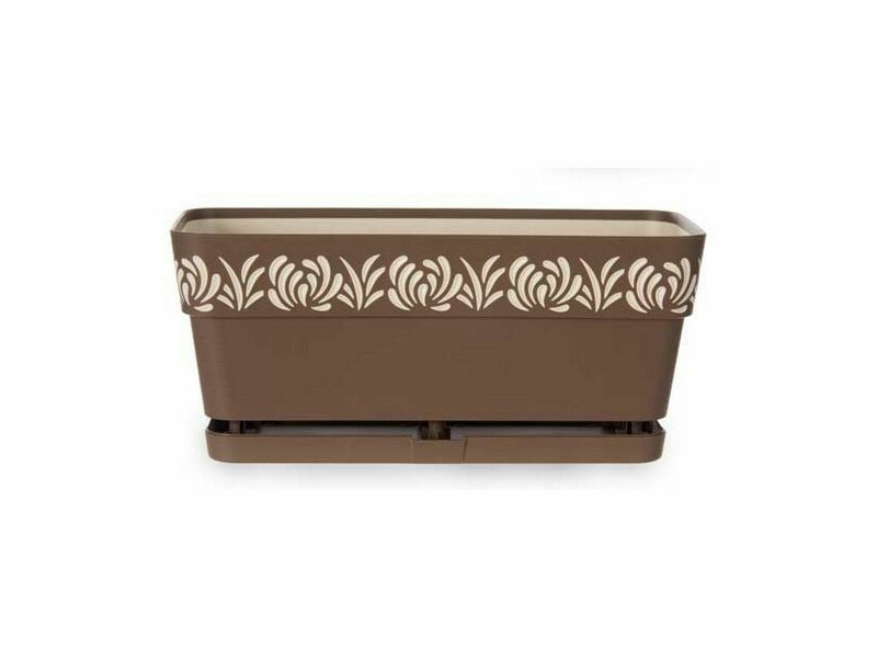 Саксия Stefanplast Gaia Кафяв Пластмаса 13,3 x 12,3 x 29,3 cm (12 броя)