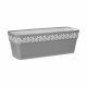 Саксия Stefanplast Gaia Сив Пластмаса 49,5 x 17 x 19 cm (12 броя)