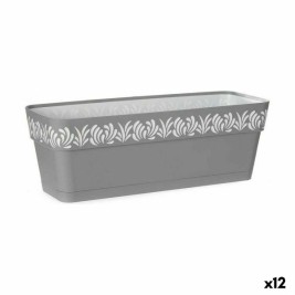 Саксия Stefanplast Gaia Сив Пластмаса 49,5 x 17 x 19 cm (12 броя)