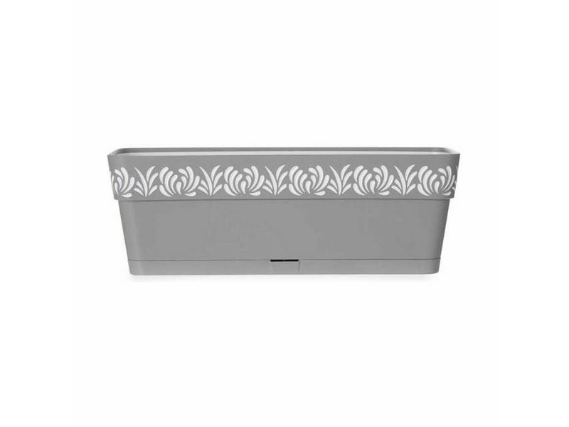 Саксия Stefanplast Gaia Сив Пластмаса 49,5 x 17 x 19 cm (12 броя)