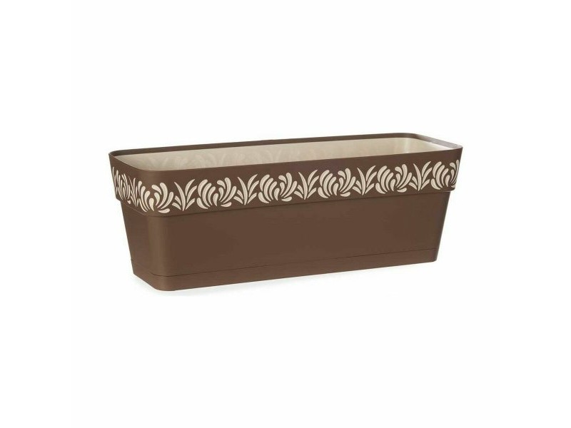 Саксия Stefanplast Gaia Кафяв Пластмаса 18 x 17 x 49,5 cm 49,5 x 17 x 18 cm (12 броя)