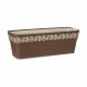 Саксия Stefanplast Gaia Кафяв Пластмаса 18 x 17 x 49,5 cm 49,5 x 17 x 18 cm (12 броя)