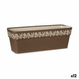 Саксия Stefanplast Gaia Кафяв Пластмаса 18 x 17 x 49,5 cm 49,5 x 17 x 18 cm (12 броя)