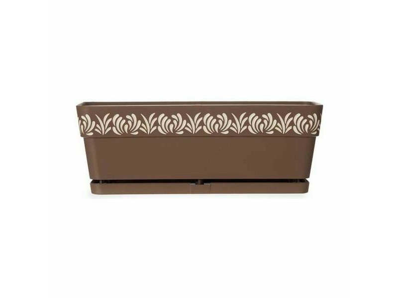 Саксия Stefanplast Gaia Кафяв Пластмаса 18 x 17 x 49,5 cm 49,5 x 17 x 18 cm (12 броя)