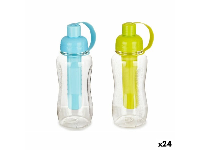 Бутилка Син Зелен полипропилен Пластмаса 600 ml 7,5 x 21 x 9 cm 7,5 x 21 x 7 cm Тапа за дозиране (24 броя)