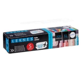 Комплект торбички за многократна употреба Leknes Прозрачен полиетилен 1 L 20 x 17 cm 17,3 x 0,03 x 20,7 cm ziplock (21 броя)