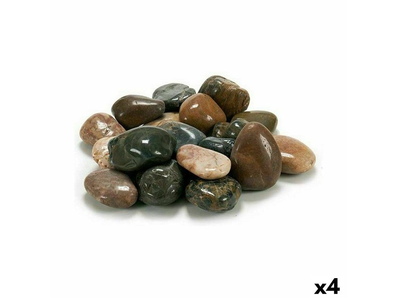 Декоративни Камъни Ibergarden Кафяв Сив 3 Kg (4 броя)