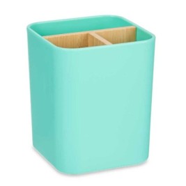 Поставка за четка за зъби Berilo Зелен Бамбук полипропилен 9 x 11 x 9 cm (6 броя)