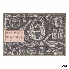 Килим Kinvara My Kitchen Сив 40 x 60 cm 40 x 0,05 x 60 cm Универсален (24 броя)