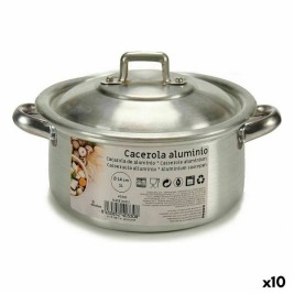 Касерола с Капак Kinvara Сребрист Ø 14 cm 1 L 20,5 x 7 x 14 cm 20,5 x 9,5 x 16 cm 14 x 7 x 20,5 cm (10 броя)