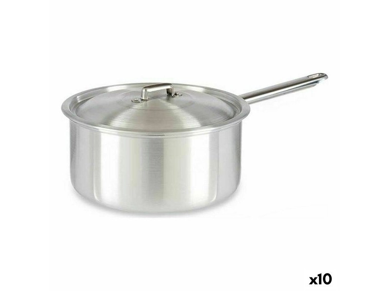 Тиган за Сос с Капак Kinvara Сребрист Алуминий 4 L 24,5 x 12 x 41 cm 41 x 12 x 24,5 cm (10 броя)